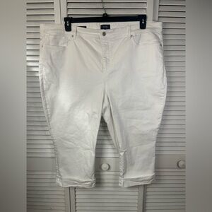 NYDJ Marilyn Straight Stretch Crop Capri’s Size 26W